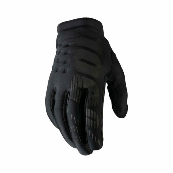 100% Brisker Gloves Black schwarz