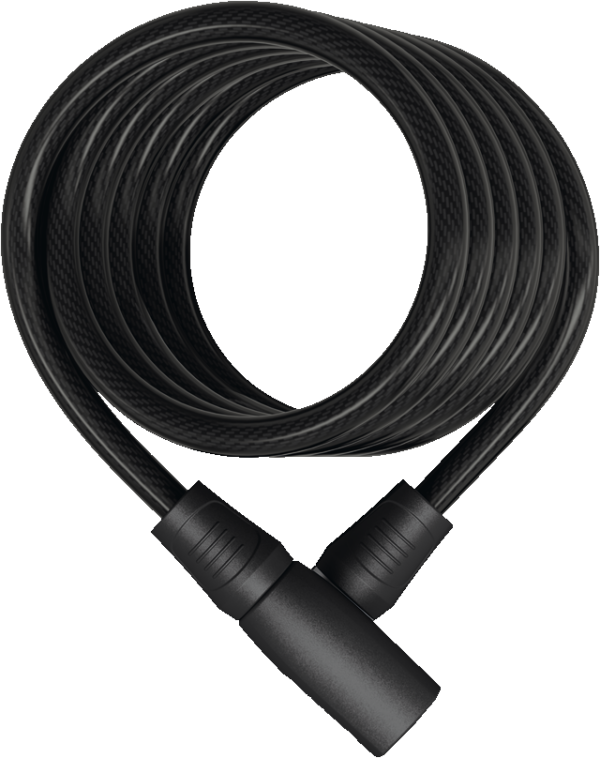 Abus Spiralkabelschloss Star 4508K/150 ohne Halter schwarz