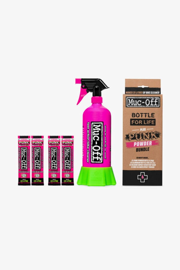 Muc-Off Punk Powder Fahrradreiniger (4pack) Bottle Treten Sie Einwegplastik in die Eier!