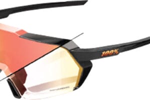 100% KORBIN - Gloss Metallic Black - Orange Flash Mirror Pho