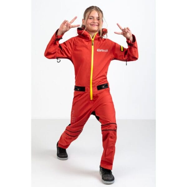 Dirtlej Dirtsuit Kids Edition v.2, chili yellow – Bild 2